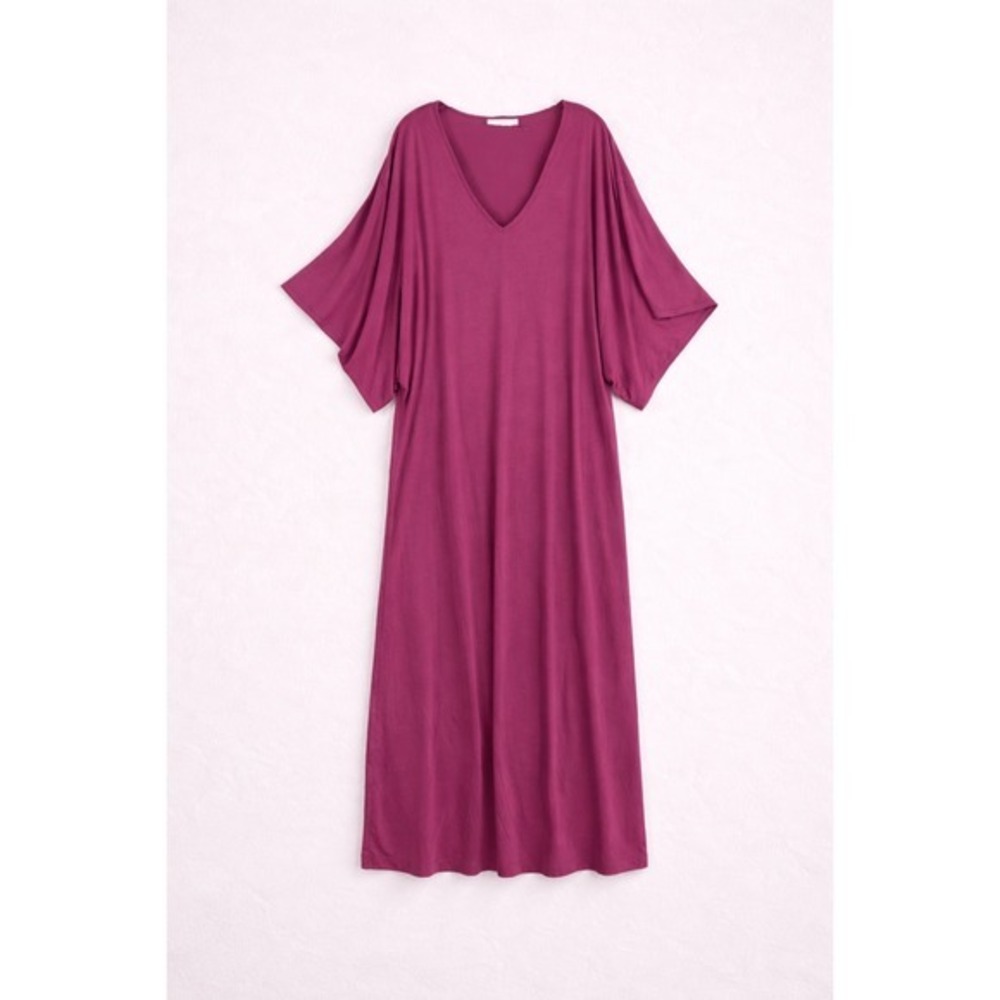 NWT Natori Swim Cover Up T-Shirt Dress Women Sz XL Magenta Swim Beach - Picture 2 of 9